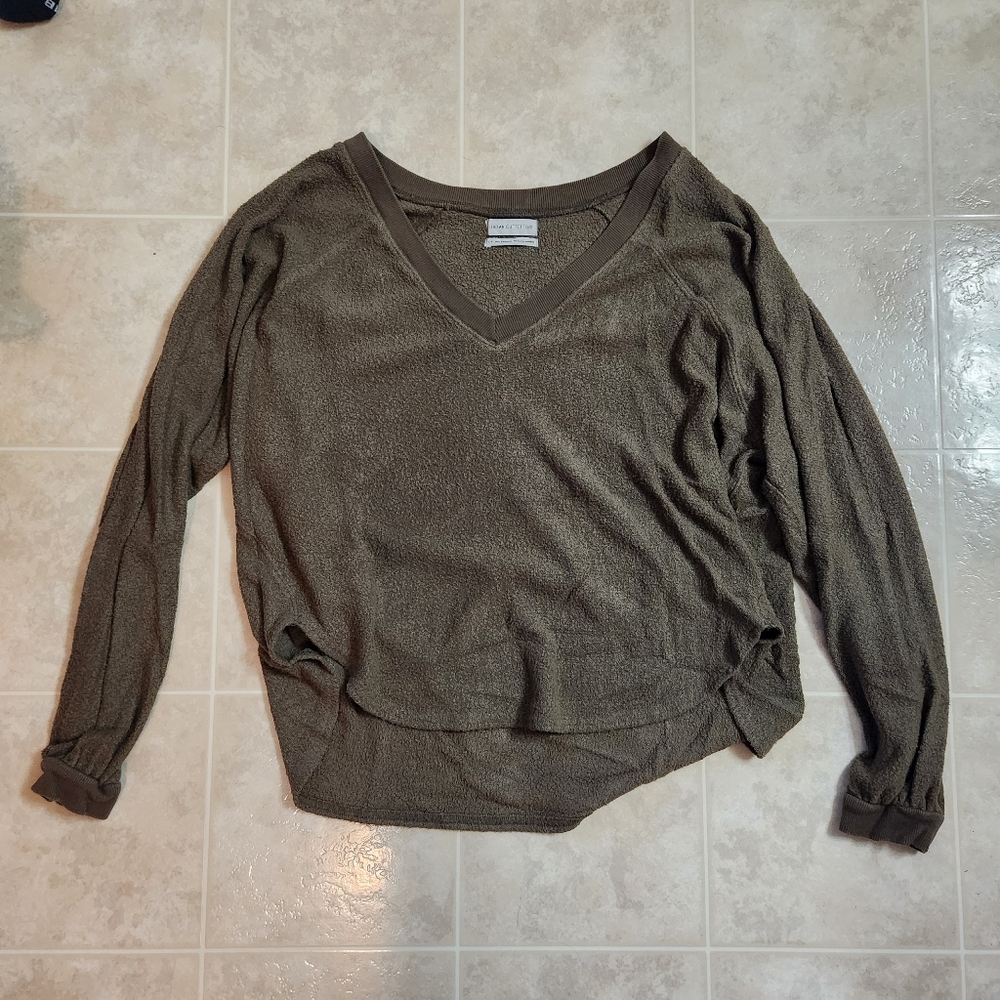 Urban Outfitters Green V-Neck Top